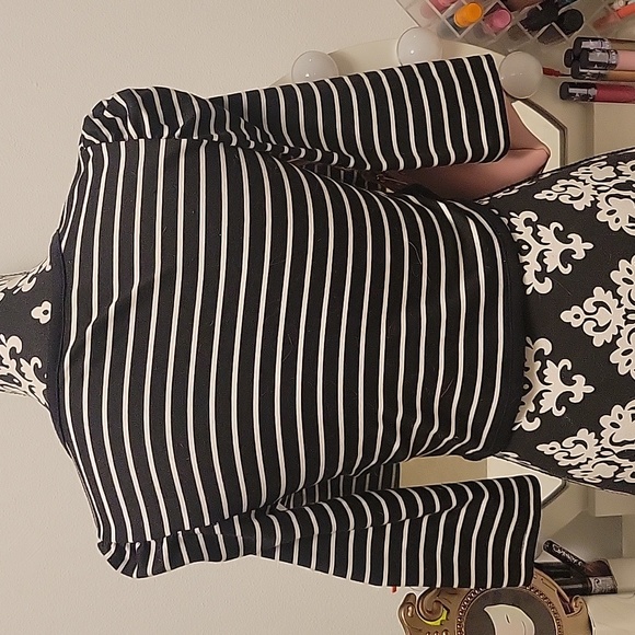 Iz Byer Black & White Military Jacket - Picture 4 of 6